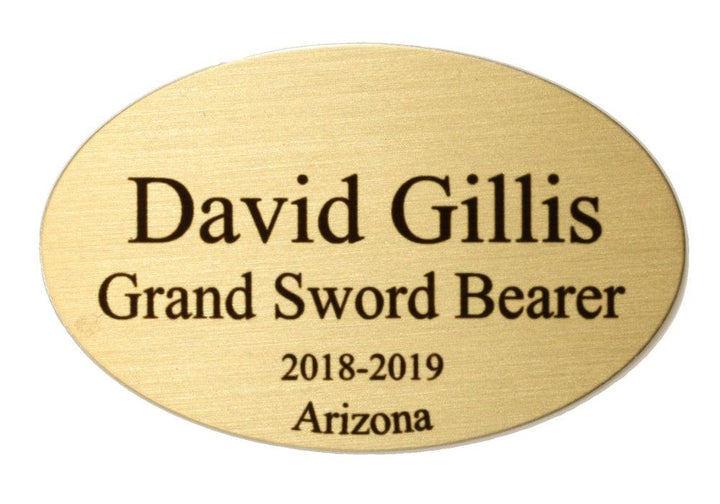 All Member, Chapter or Lodge Name Badge, No Frame