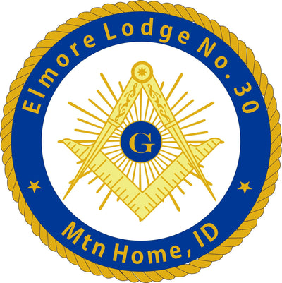 Rope Edge Starburst Masonic Lapel Pin